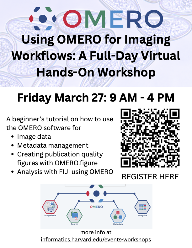 Omero Workshop Flyer for Spring 2026
